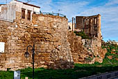 Hania - A stretch of the Byzantine walls that surround the Kastlli quarter. 